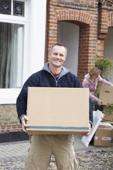 Local man and van removal service in a Wandsworth residential street