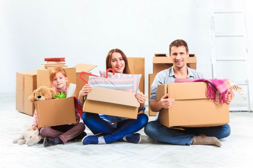 House removal team planning a move in Wandsworth street area