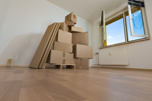 Loading furniture into a moving van in Wandsworth