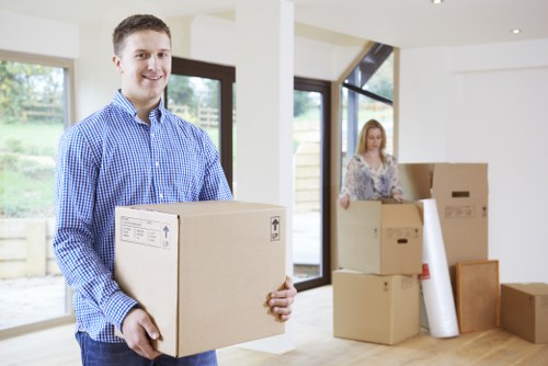 Loading furniture and boxes for a Wandsworth man and van move