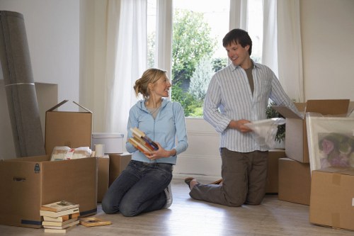 Flat move in Wandsworth showing stairs and access planning