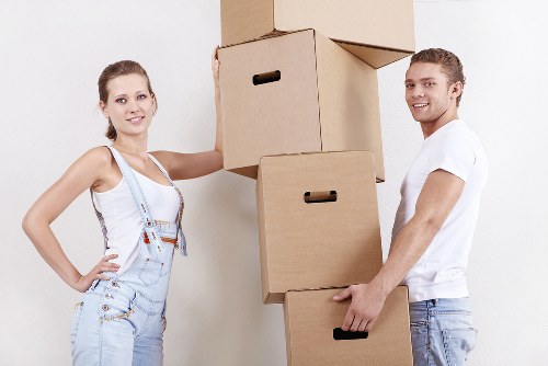 Furniture being moved from a Wandsworth property